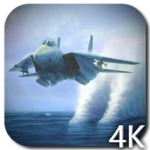 jet fighters video wallpaper android application logo